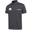 Dry Fit Unisex POLO Shirt Reflective Tape Corporate Work Uniform
