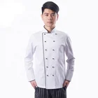 Wholesale Promotional design chef clothing uniform Hotel Restaurant Kitchen Unisex Chef wear clothes Coats