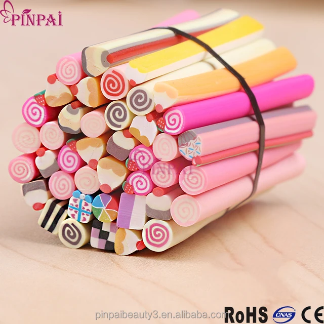 Pinpai brand various designs nail soft pottery nail acrylic art decoration polymer clay