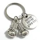 Creative sports Keyring Never give up boxing gloves keychain