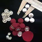 15mm Baseball Cap Metal Aluminum Top Fabric covered button