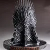 (Hot sell)Newest Game of Thrones iron throne Sculpture 16cm PVC action figure, High Quality Iron Thrones Action Figure For Gifts