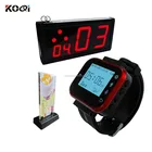 Wholesales Price Menu Buzzer Push Button Base Work With Display And Wrist Watch Customer Ordering Calling Systems