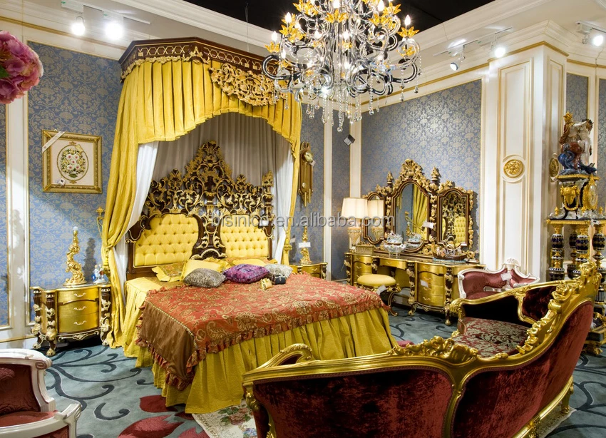bisini european luxury canopy bedroom furniture