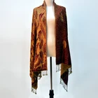 2018 Muslim Acrylic And Cotton Shawl Jacquard Weave Scarf