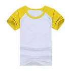 China Plain White Jersey Cotton Contrasting Two Color T Shirt