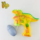 New Novelty Toy Light Up Led Bubble Gun Flashing dinosaur Bubble Gun
