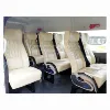 Luxury reclining leather van seat with crinkle pattern