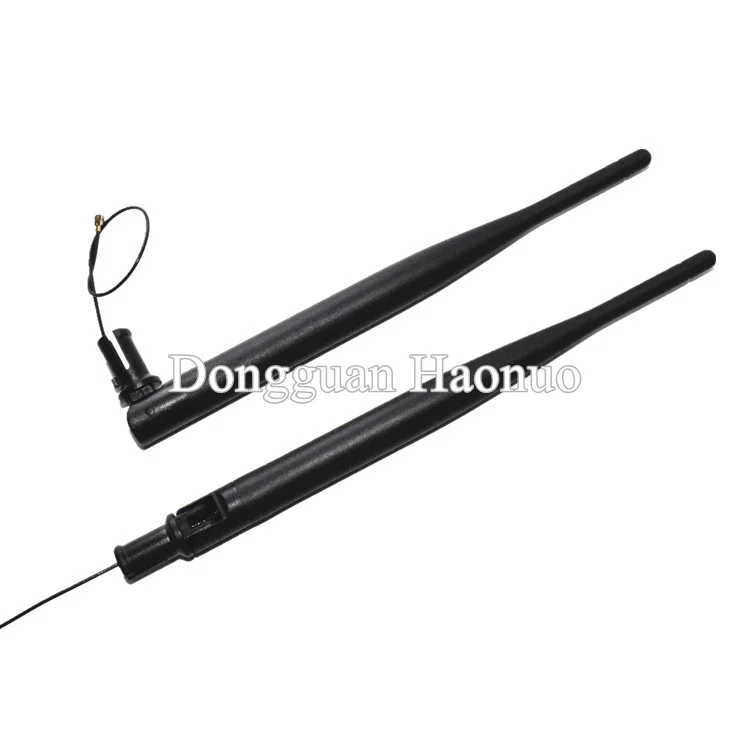 external 2.4g 2400-2500Mhz black 6dbi omni directional WIFI bluetooth Zigbee antenna with IPEX connector for communication - ANKUX.COM