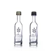 2018 Wholesale 50ml small mini glass liquor wine spirit vodka glass bottle with screw lid