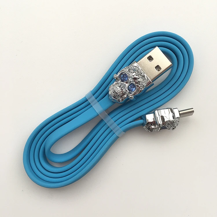 Wholesale china supplier cellphone charger micro 1m round 2.4A usb data cable - ANKUX.COM
