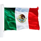 Hot Wholesale Mexico National Flag 3x5ft 90X150CM Banner green white red Mexican Flag Polyester