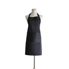Customized/black Color and Custom Sizes Size cotton work apron men and women strap apron
