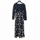 Professional design high quality Japan style anti-wrinkle easy care ladies chiffon maxi dress