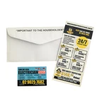 advertising set business card fridge magnet and enveloment DL flyer