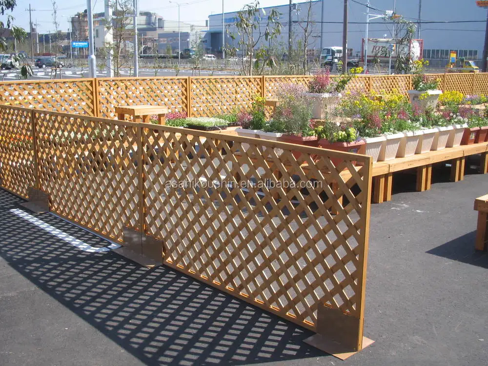 wood lattice fence panels