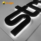 Custom design illuminated 3D LED acrylic magic mirror car logo signs