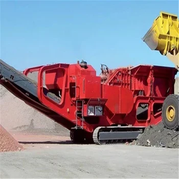 High quality tracked mobile jaw crusher plant for building construction