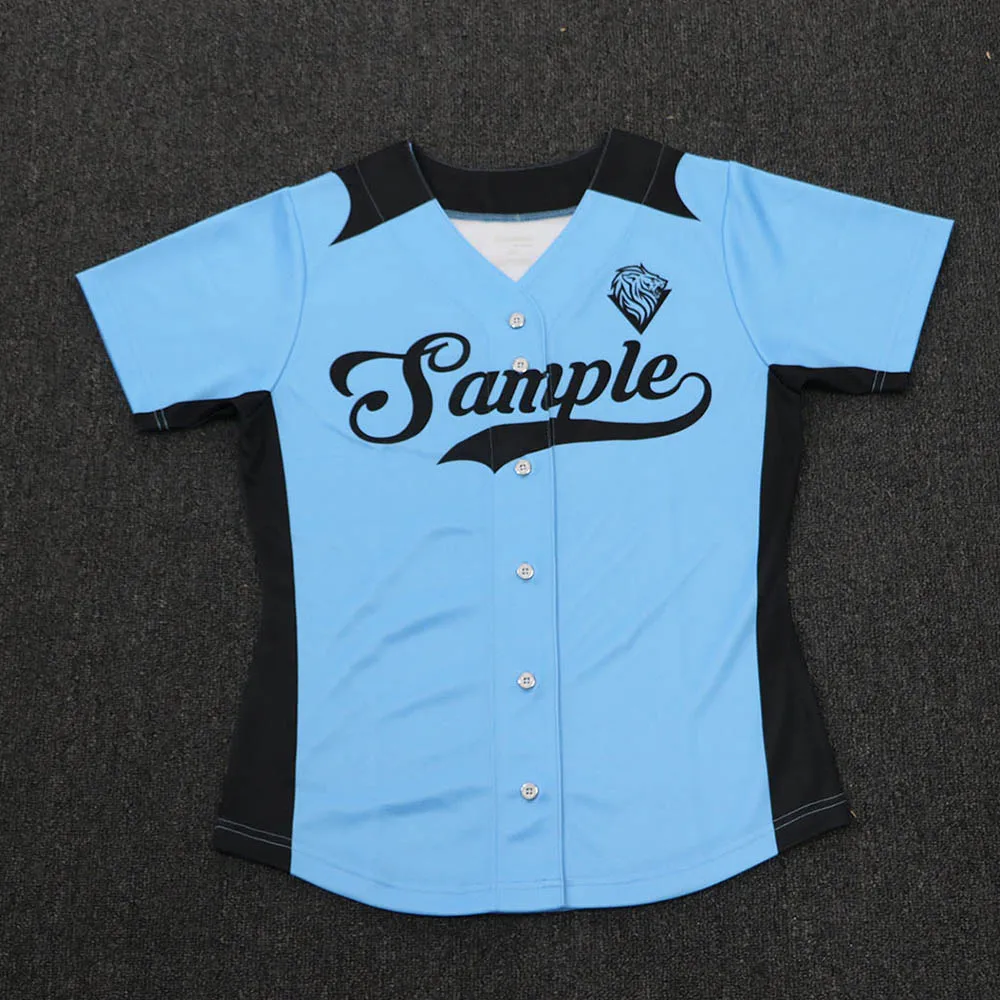 Promotion Wholesale Custom Sewing Pattern Baseball Jersey