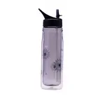590ml/20oz bpa free double wall water drinking bottle with straw Spout Leak proof