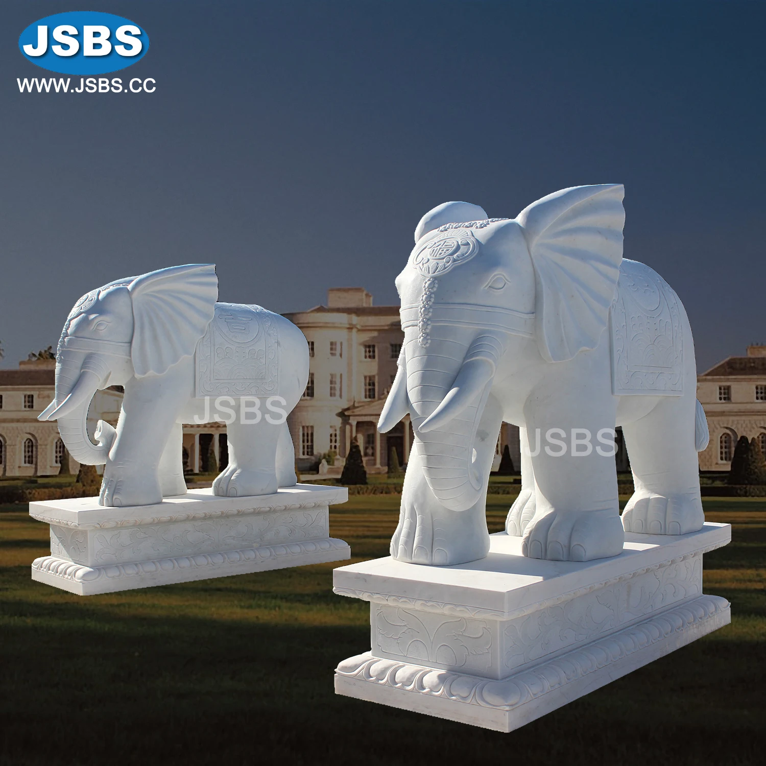 elephant statue - buy large stone garden statues,antique marble