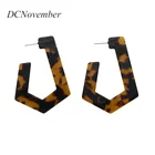 Fashion Irregular Tortoiseshell Stud Earrings Hoop Earrings Women Earring jewelry