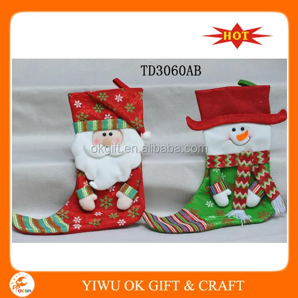 shoes socks candy gift bags hanging ornaments for santa festival