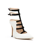 PU Leather Sexy Ladies Buckle Strap Pointed Toe High Heels Women Casual Shoes