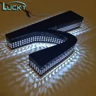 Promotional Fashion Design LED Open Black Face Punching Letter Sign Side Light Sign