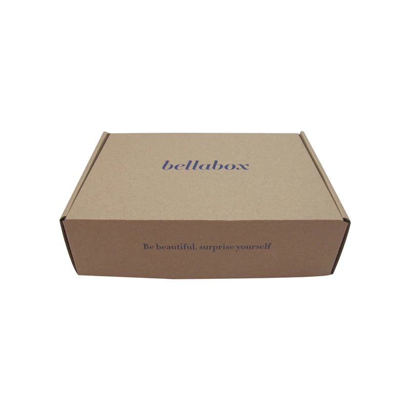 craft corrugated carton mailing boxes packaging box with lid