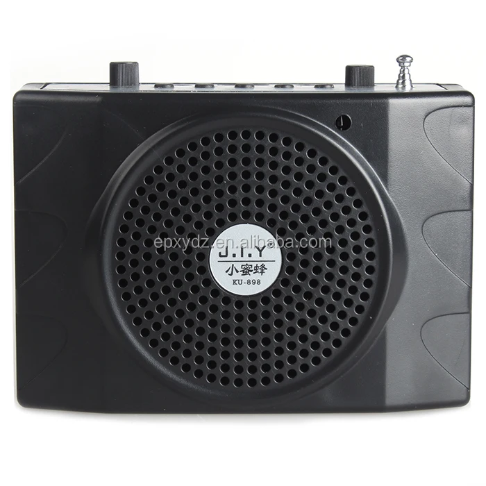 Amplificateur de voix portable ku-898 micro 15w casque FM radio