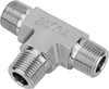 Stainless Steel Compression Pipe Fitting 3 Way Male Thread Equal Tee