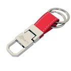 Zhongshan ONEWAY Gift Brown Black White Red Men Luxury Car Leather Metal Keychain / Key Chain / Key Rings