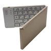 Best selling slim wireless aluminum bt keyboard folded bluetooth wireless keyboard for ipad air 2 samsung p7300