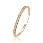 51953 xuping superstar accessories jewelry colorful Synthetic CZ stone dainty gold bangle for women