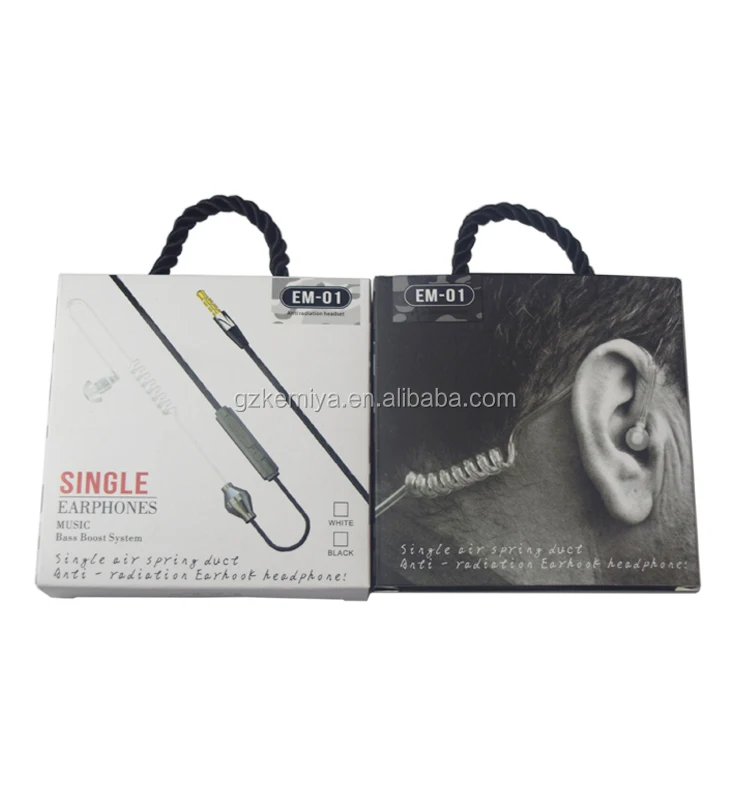 Wholesale 3 in 1 Anti Radiation Wired Single Headphone with air tube - ANKUX.COM
