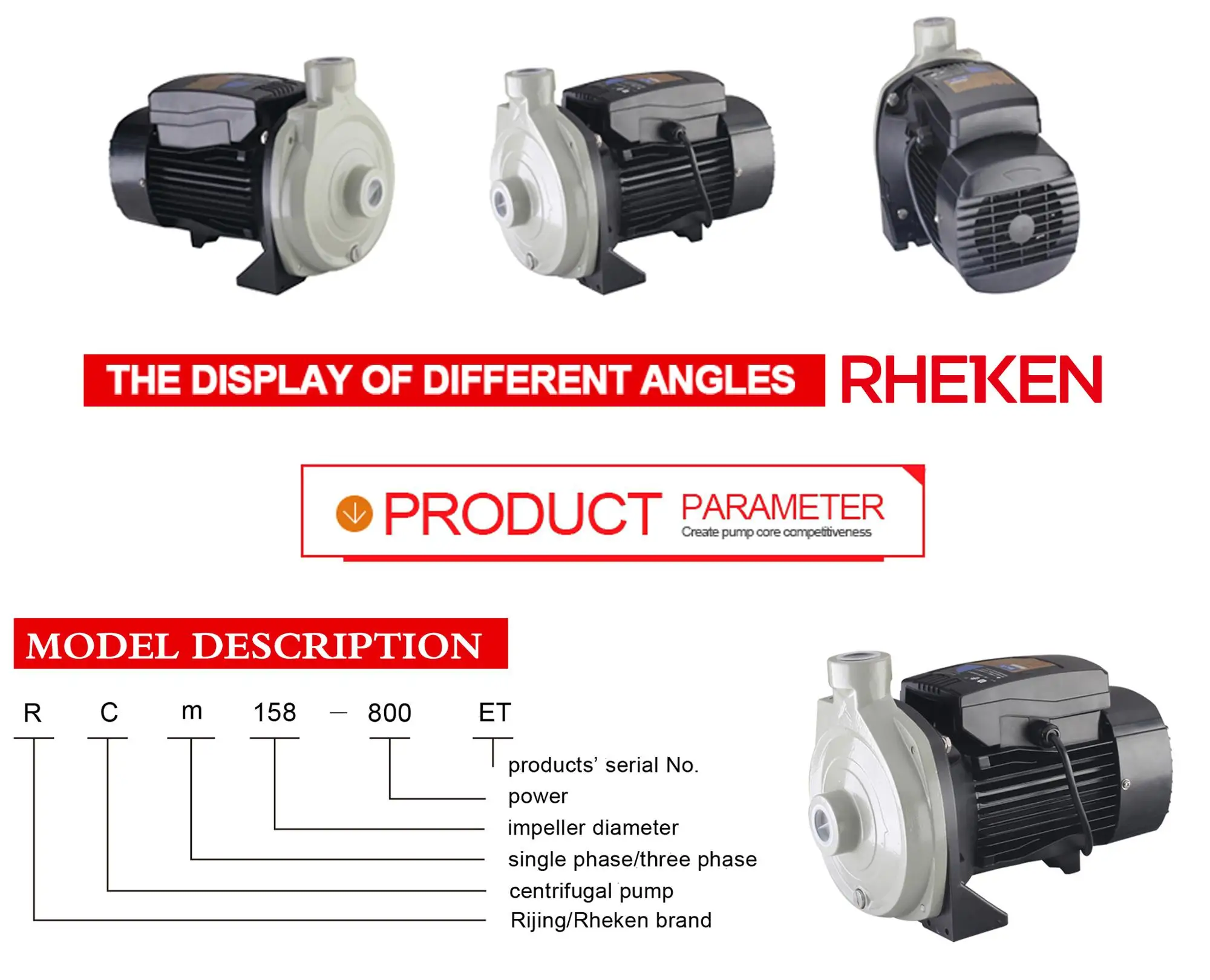 Oem Samle Available Agriculture Electric Water Pump Centrifugal Price