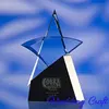 Premium Beveled Crystal Star Award For Beer Manufacturers