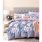 wholesale washed 100% pure cotton bed sheets quilt duvet cover 4 pcs bedding article bedding sets with pillow case