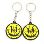 Promotion Wholesale Fashion 2d 3d Cartoon Logo Rubber Letter keyring key chain rings Keychain Custom Soft pvc