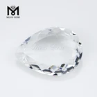 Wholesale Pear Cut 18 x 25mm Clear White Glass Stone Gems