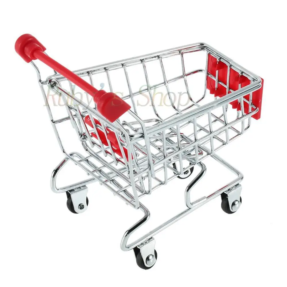 1pcs Mini Supermarket trolley Shopping Handcart Phone Holder Baby Toy Newest Hot Search