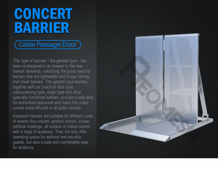 AEOBARRIER snake runner Concert Barrier