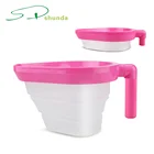 New Hot Product Kitchen Tools BPA Free Collapsible Scoop Silicone Measuring Cup With PP Handle