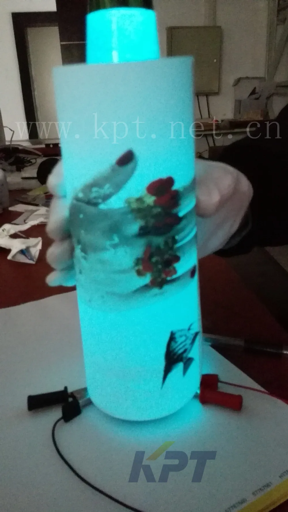 KPT 3D stereoscopic conductive electroluminescent paints or materials for metal/glass/custom