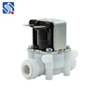 Meishuo FPD360W 3/8" quick connect mini solenoid water valve plastic 12v 24v 110vac 220vac water solenoid valve