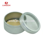 Round Metal Watch Tin Box With Plastic Window Aluminum Cans