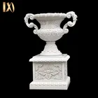 Garden Pots Antique Stone 8 Inch Square Garden Flower Pots FMB-157