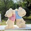 Fashion animal plush bear with clothing soft toy for kids 2018
