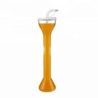 High quality creative dumbbell cup plastic clear slush yard cups for party
